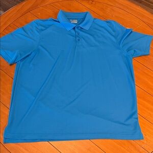 Under Armour Vibrant Blue Polo Shirt loose 3xl heat gear